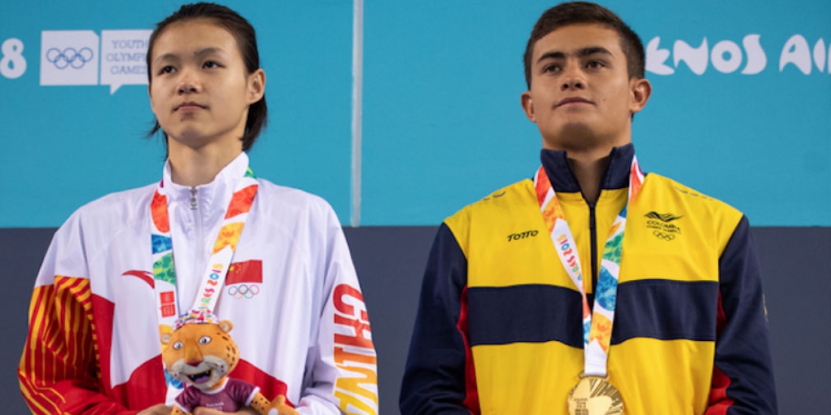 Daniel Restrepo García hizo equipo con la china Lin Shan.