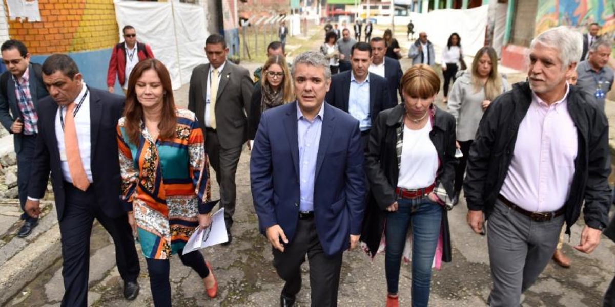 Presidencia. El presidente Duque acompañó al alcalde de Bogotá en el lanzamiento de la convocatoria del nuevo Bronx Distrito Creativo.
