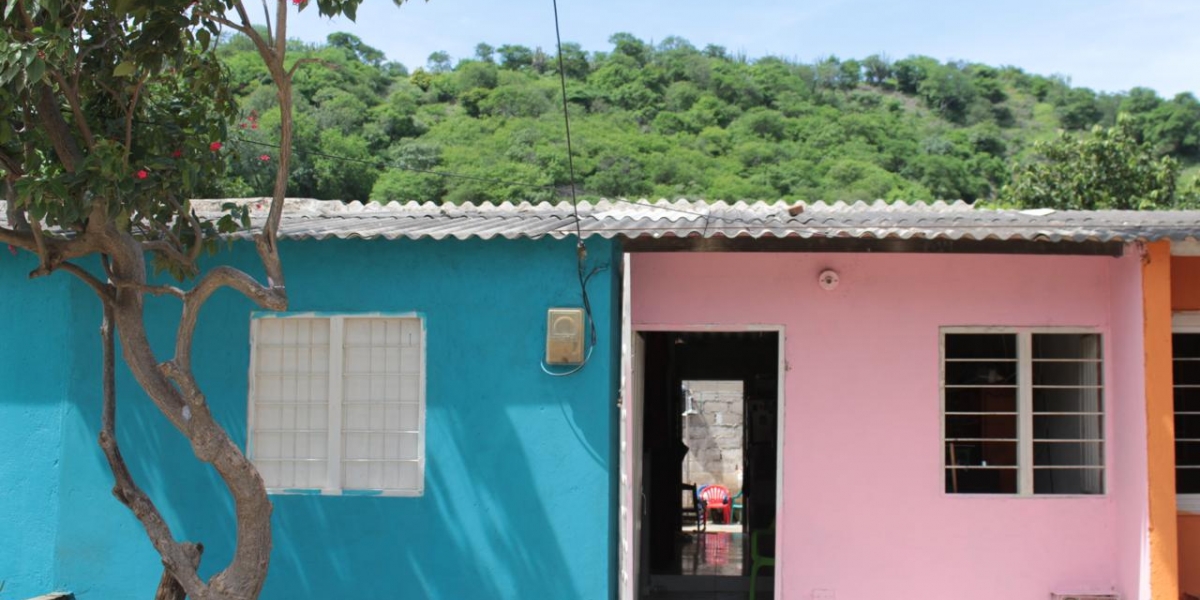 Así quedó la vivienda.