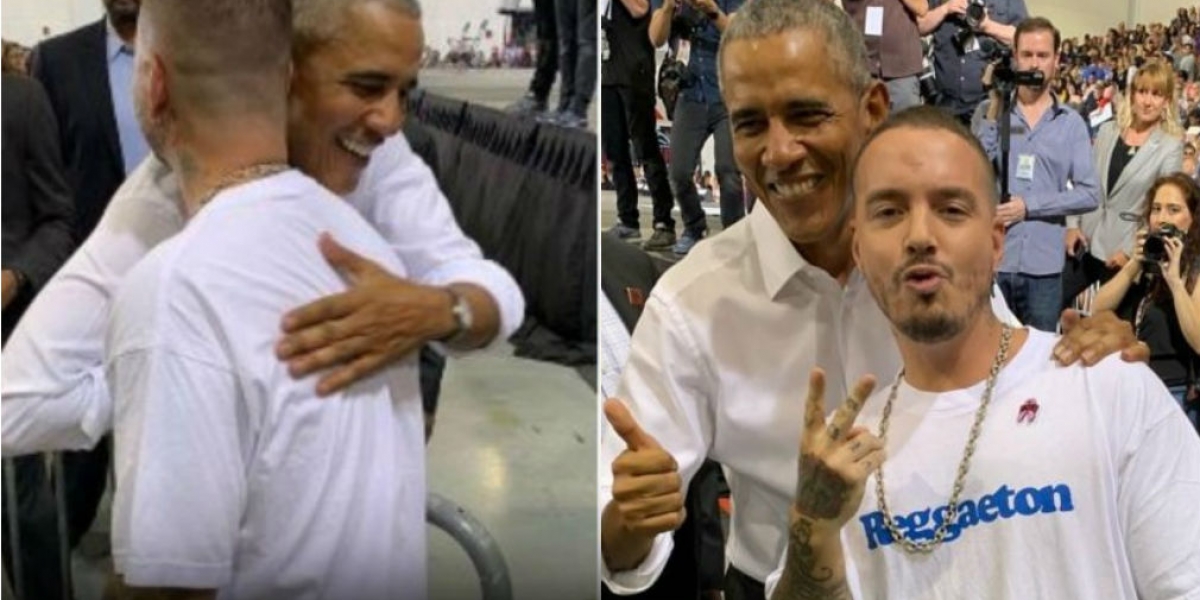 J Balvin y Barack Obama