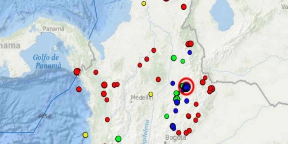 Servicio Geológico Colombiano. Sismo en Los Santos, Santander.