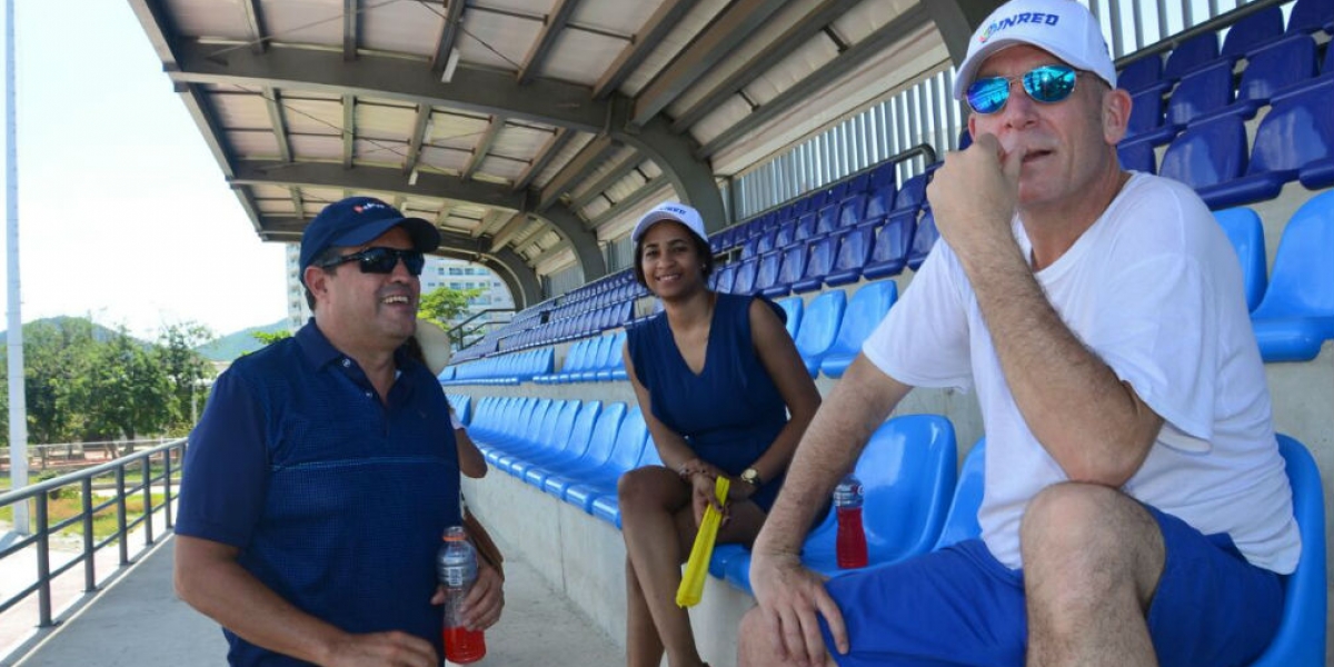 Los empresarios visitaron los diferentes escenarios deportivos.