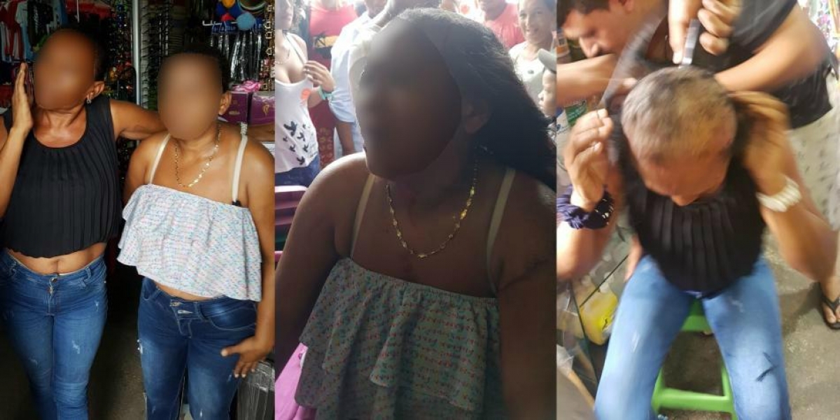 El Tiempo Las mujeres estuvieron a punto de ser linchadas.