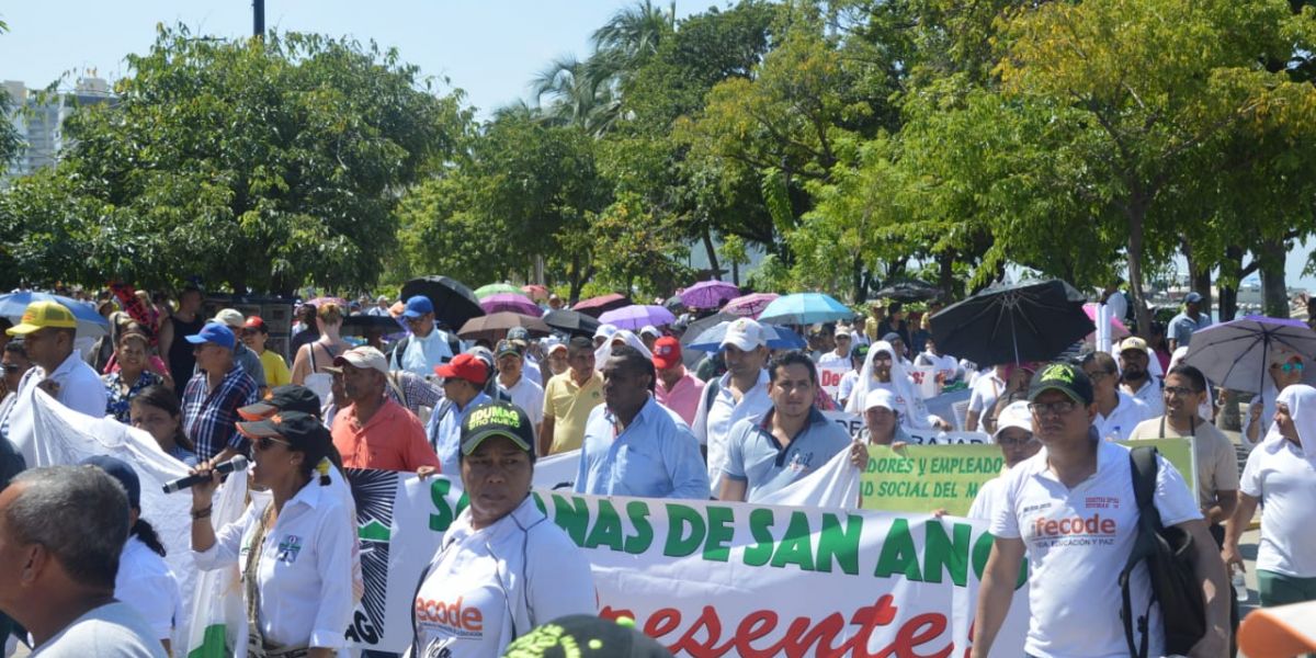 Oscar Mejía / Seguimiento.co Los docentes marcharán nuevamente este miércoles en la jornada de Paro Nacional.