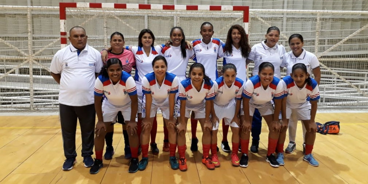 Inred Selección Magdalena femenina de fútbol de salón que clasificó a Juegos Nacionales.