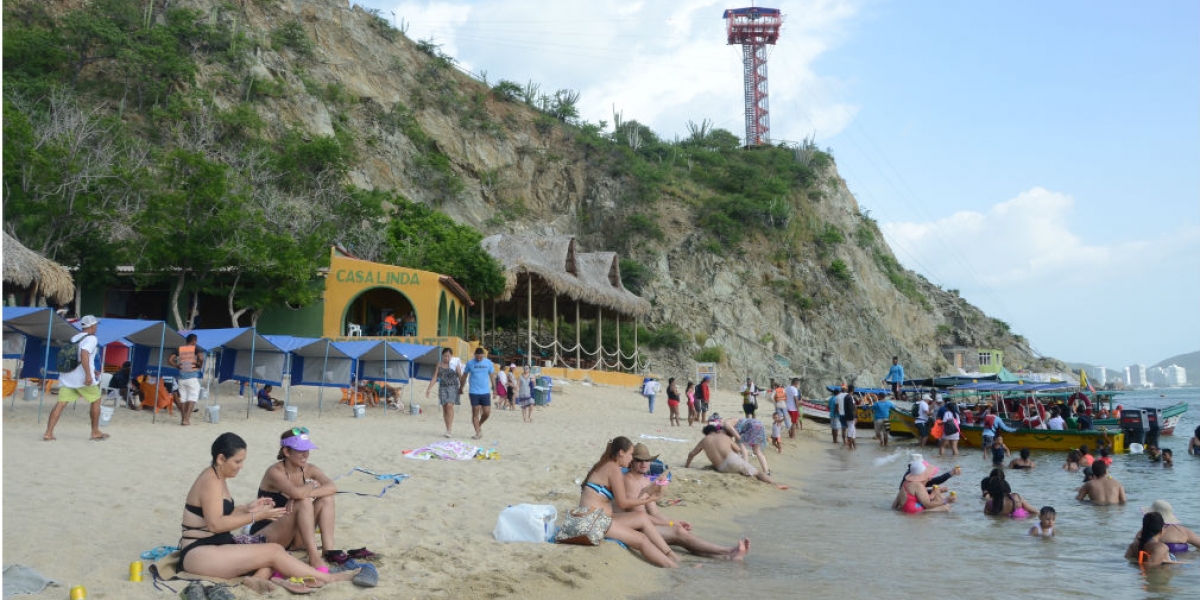 Alcaldía de Santa Marta Playa Blanca es uno de los sitios más visitados.