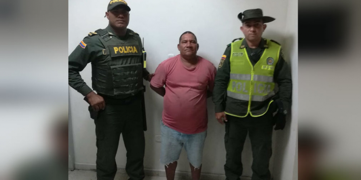 Policía Metropolitana de Santa Marta Esmely Hostia Márquez, alias ‘El Carnicero’.