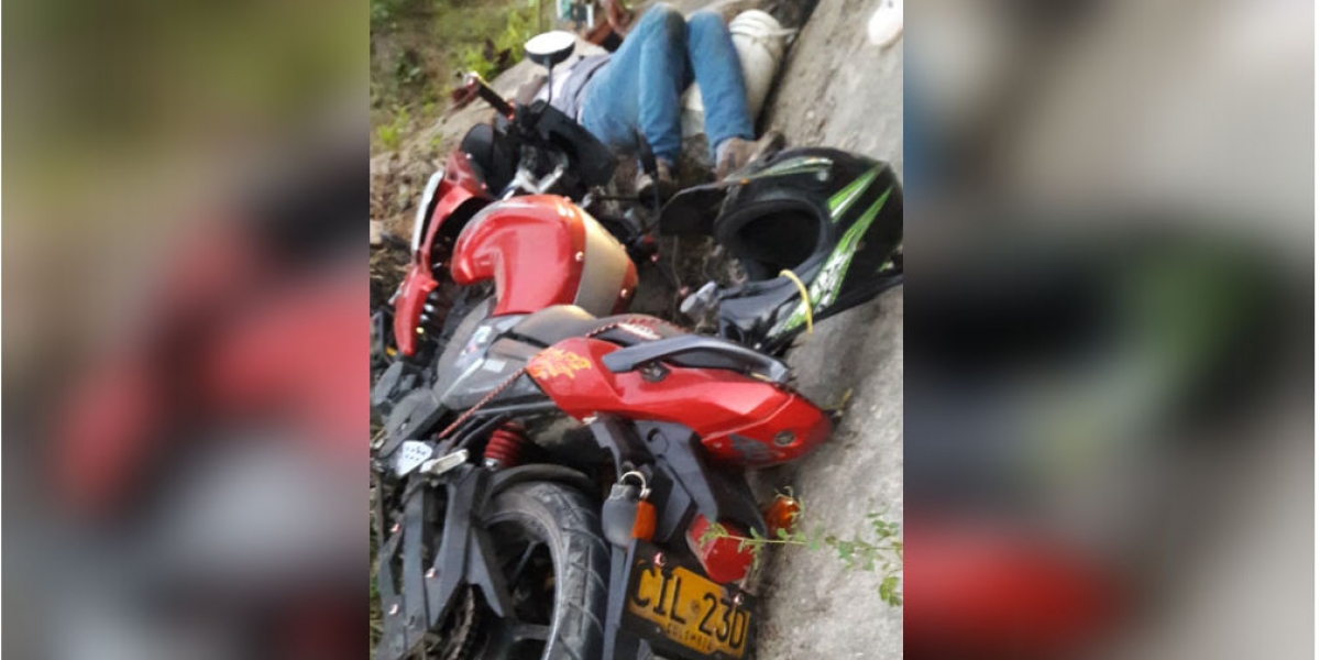 Cortesía Moto accidentada