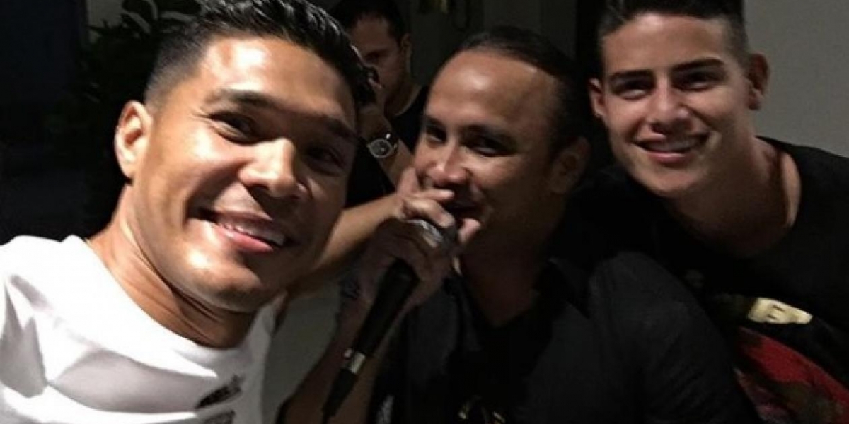 Instagram: @teogutierrez_ Teo Gutiérrez, Wilfran Castillo y James Rodríguez.