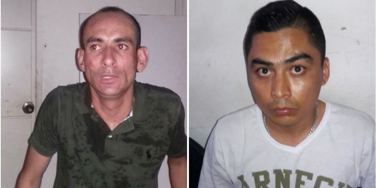 Presuntos ladrones capturados en Mamatoco.