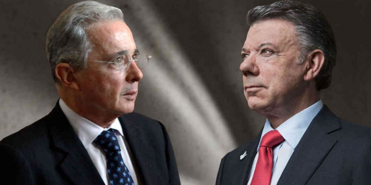 Semana. la dispuesta entre el expresidente Álvaro Uribe y el actual mandatario Juan Manuel Santos polarizó al país.