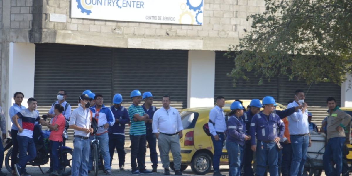 Las oficinas de Interaseo y Alumbrado Público fueron evacuadas. 