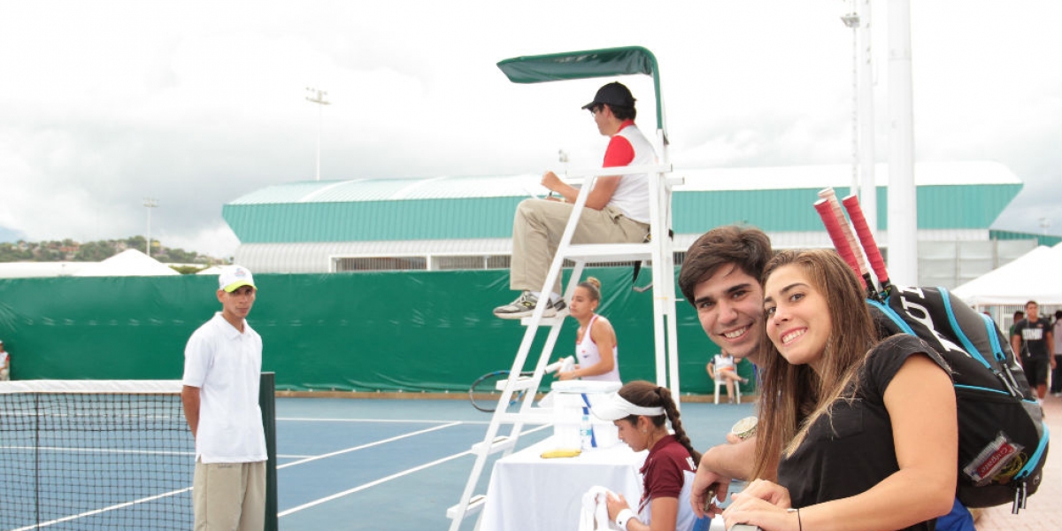 Cancha de Tenis, realizada para los Juegos Bolivarianos.