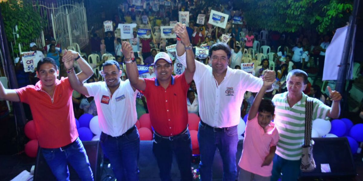 Fabián Castillo y Carlos Mario Farelo en Ciénaga.