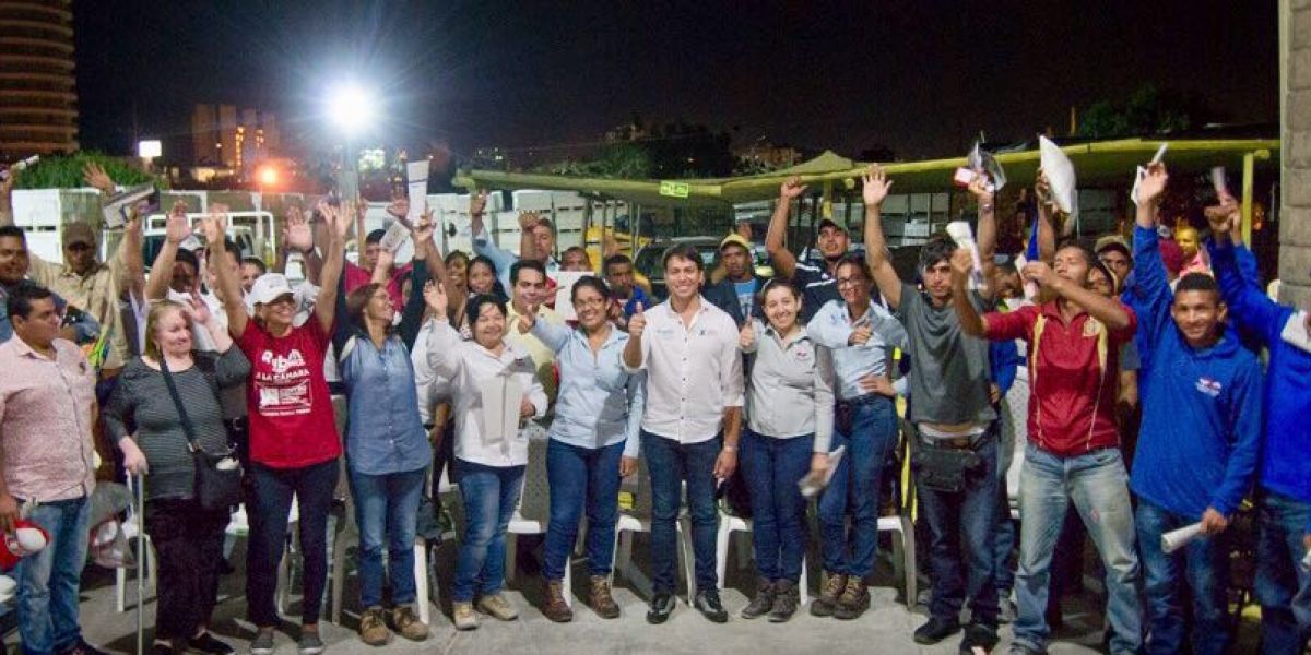 Rubén Jiménez, candidato a la Cámara para representar al Magdalena, se reunió con empresas de distintos gremios de la ciudad.