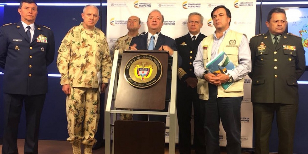 @mindefensa El Ministro de Defensa, Luis Carlos Villegas hizo la denuncia.