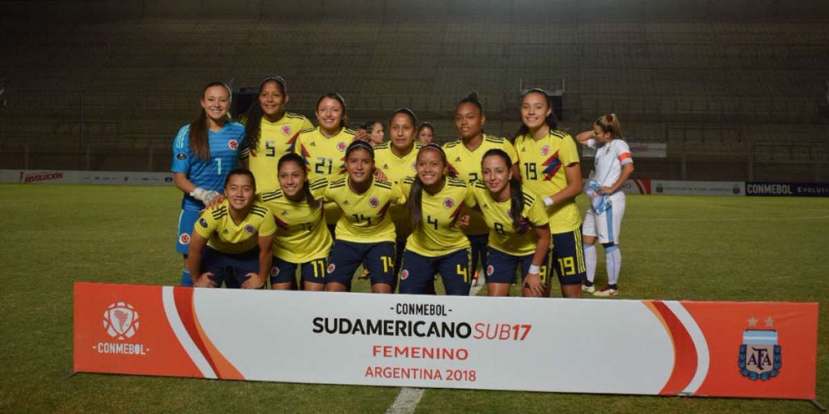 Selección Colombia Femenina sub 17, subcampeona y clasificada al Mundial.