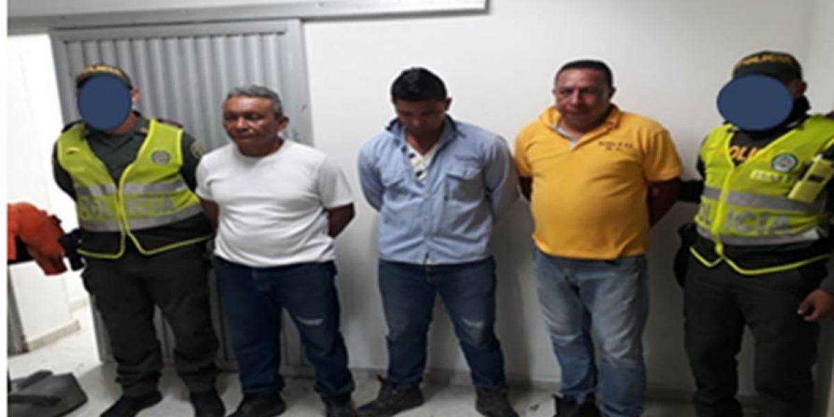 Los capturados fueron identificados como Oscar David Ochoa Vargas, Emel Enrique Romero Sánchez y José de Jesús Lubo Castiblanco.