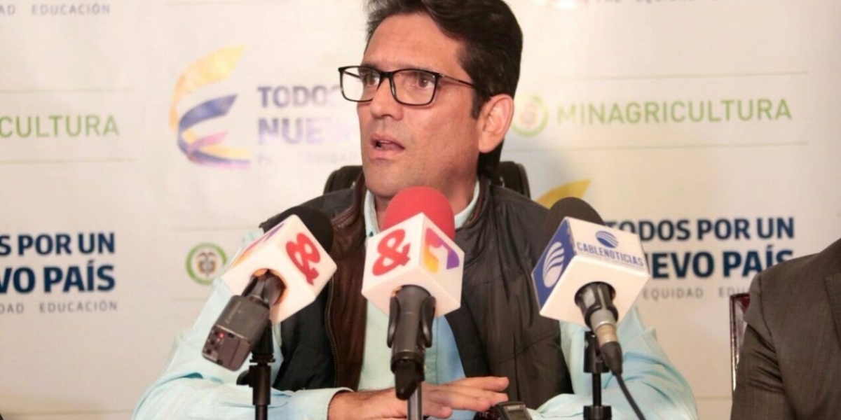 Juan Guillermo Zuluaga, Ministro de Agricultura.