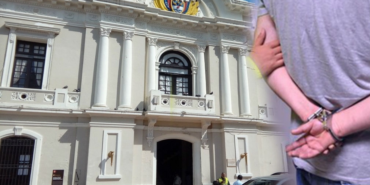 El joven, excontratista de la Alcaldía, se entregó a las autoridades.