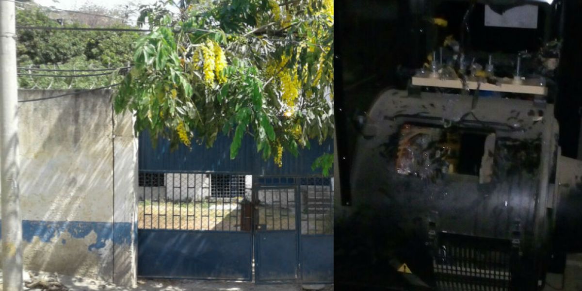 Prensa Veolia. Los delincuentes pusieron en riesgo el suministro de agua en el sector.