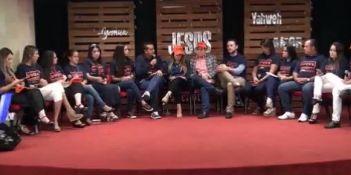 Captura de pantalla Aspecto del programa del polémico programa de televisión realizado en una iglesia de Barranquilla.