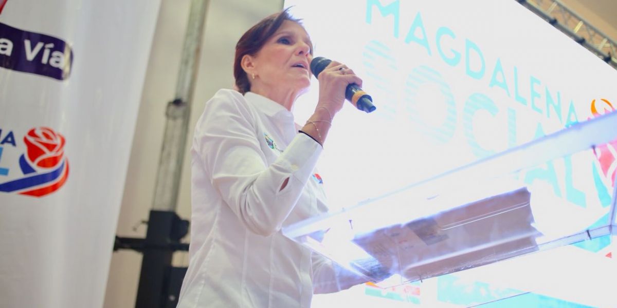 Miguel Riascos / Ofiprensa Gobernación Rosa Cotes durante su rendición de cuentas en Plato.