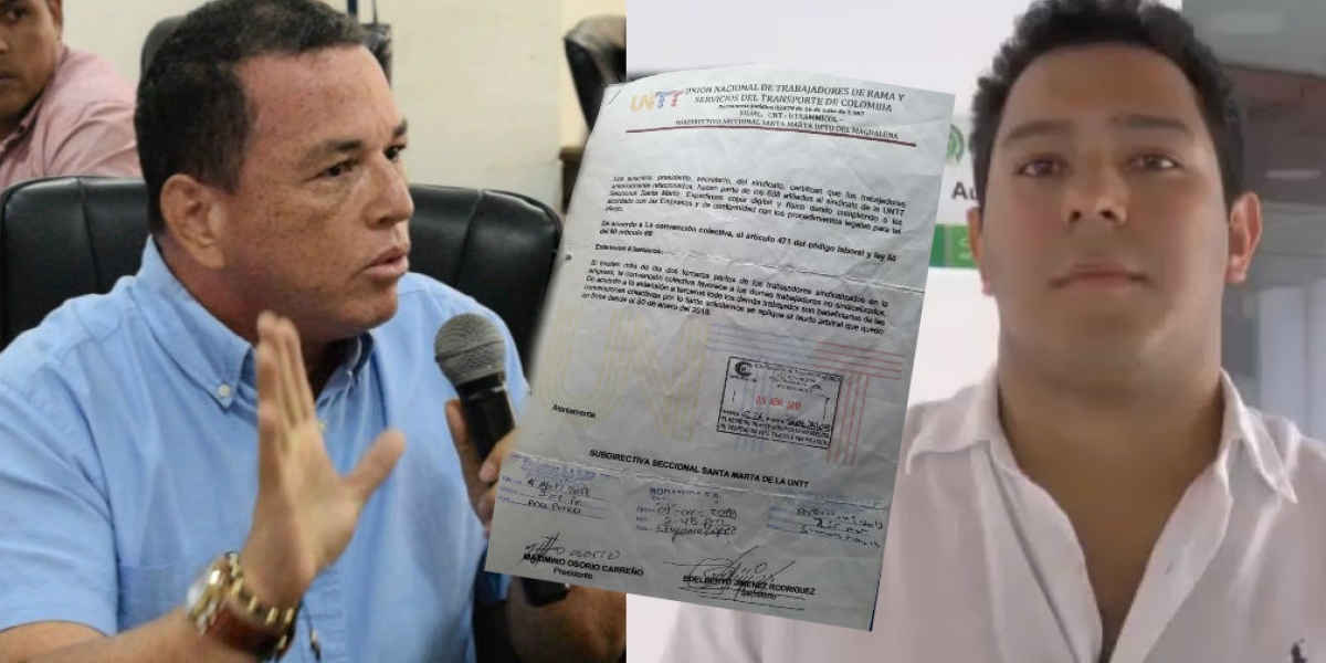 Archivo. Concejal Jaime Linero - Abogado Gabriel Escobar.