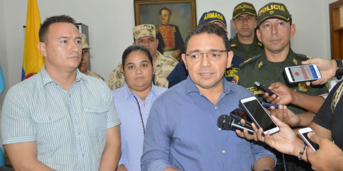 Alcalde Rafael Martínez durante declaraciones.