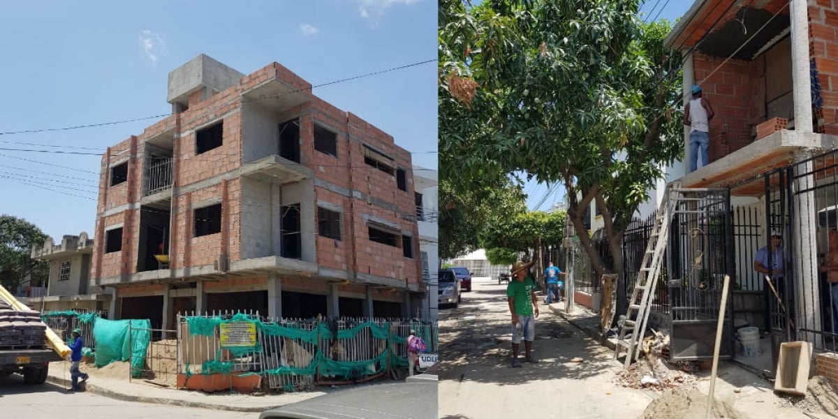 Obras selladas en el barrio Villa Marbella y Gaira.