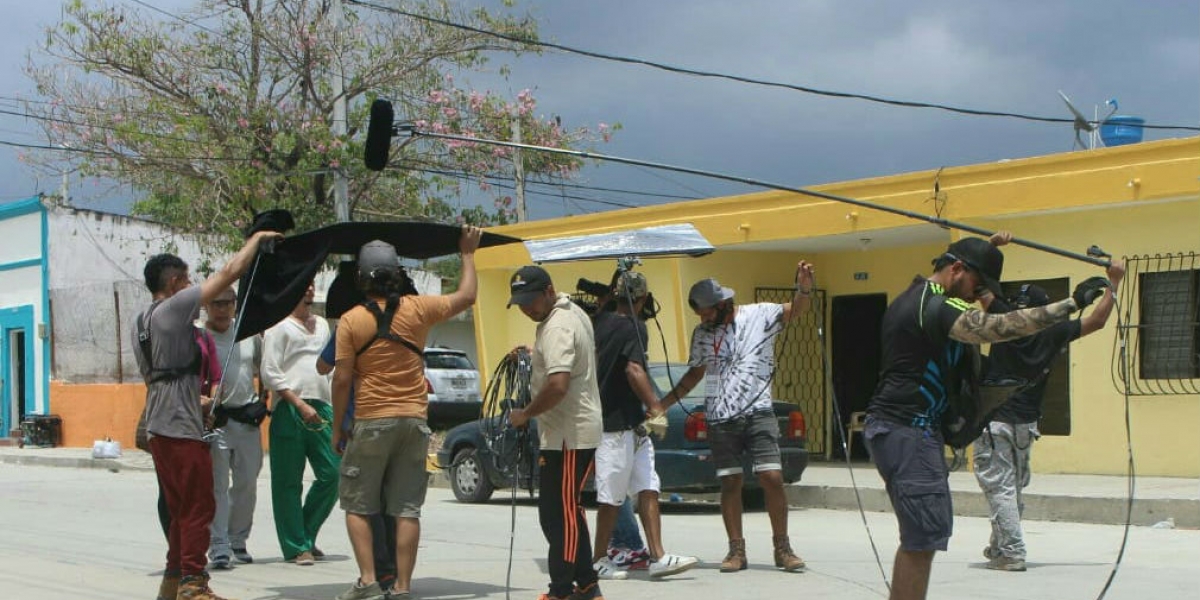 Grabaciones en el barrio Pescaíto.