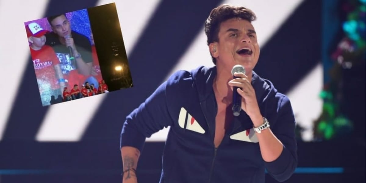 Pulzo El cantante se conmovió con la presencia de la niña.
