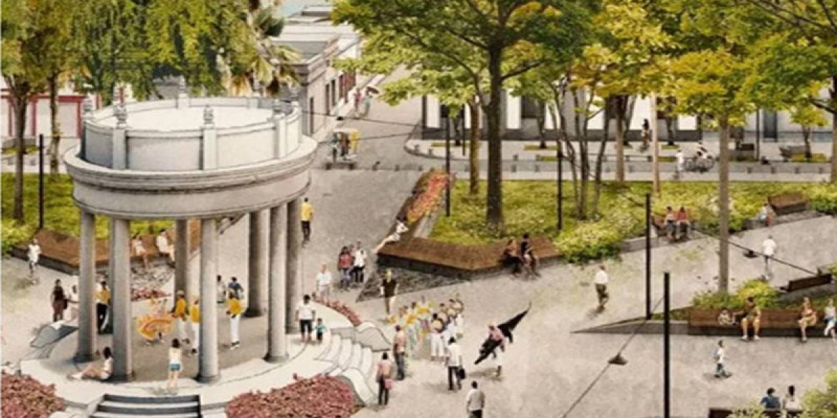 Cortesía Borrador inicial del proyecto de peatonalización del Parque Centenario.