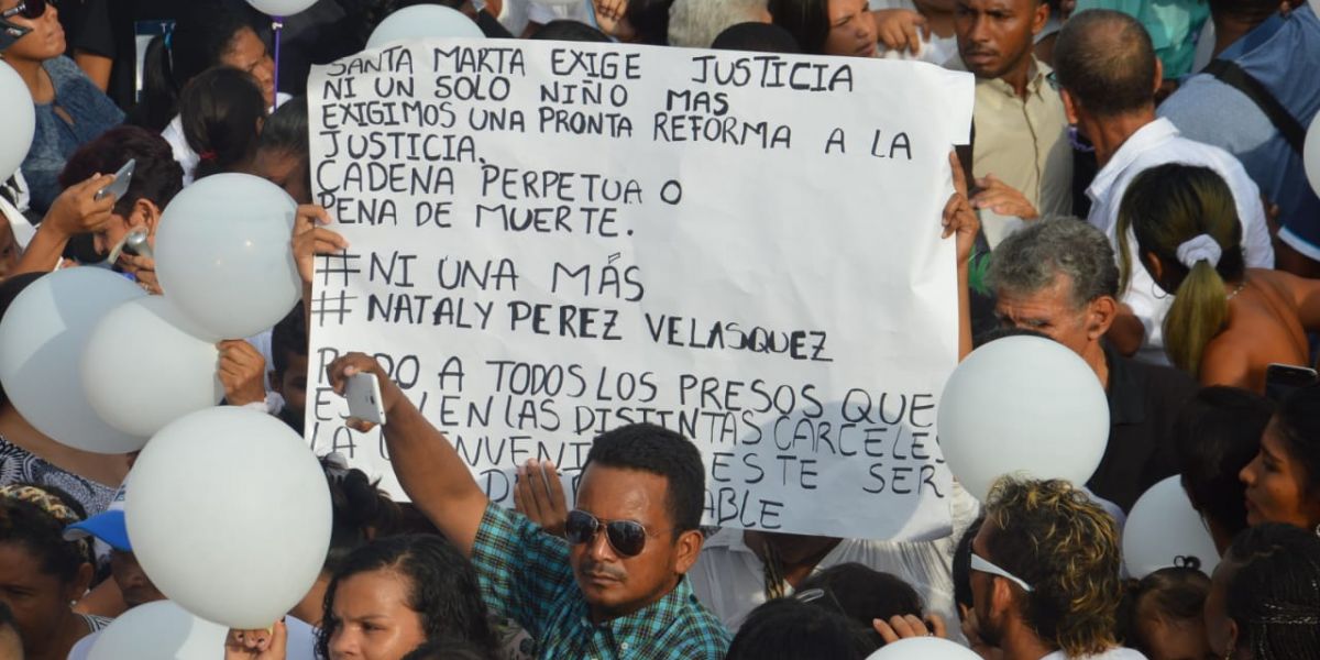 Oscar Mejía / Seguimiento.co La comunidad de Zarabanda, en Gaira, lamentó la muerte de la pequeña Nataly.