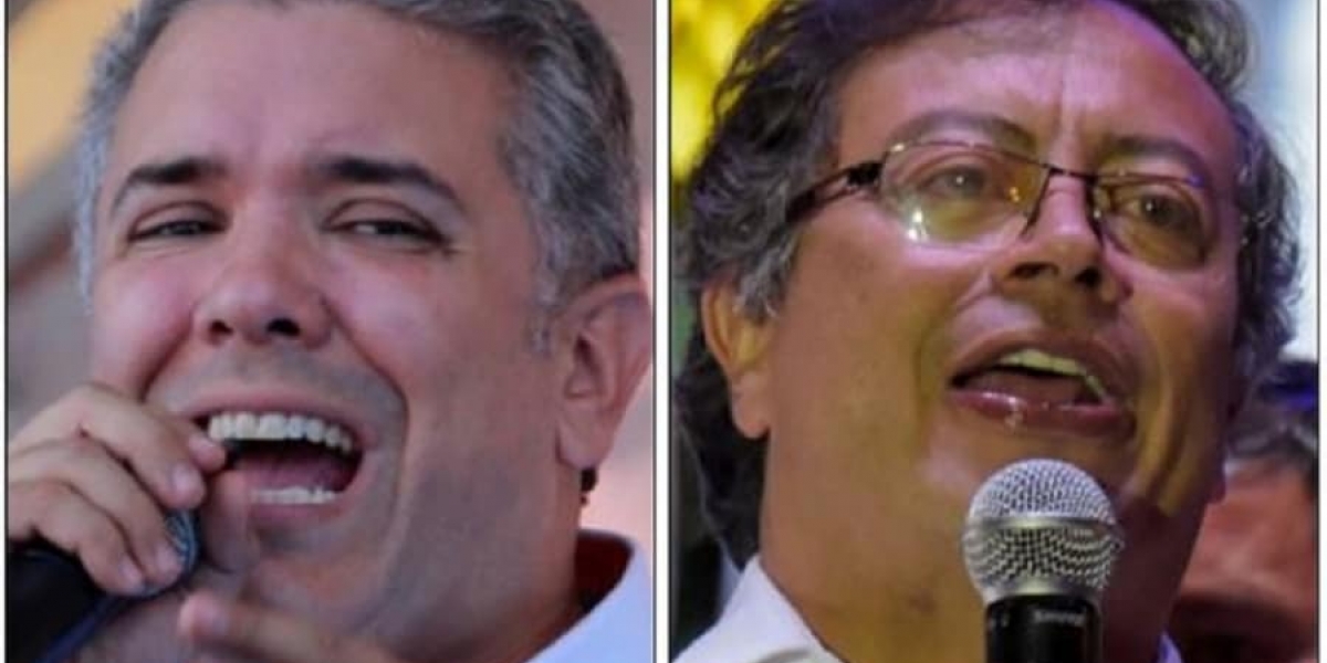 Iván Duque y Gustavo Petro.