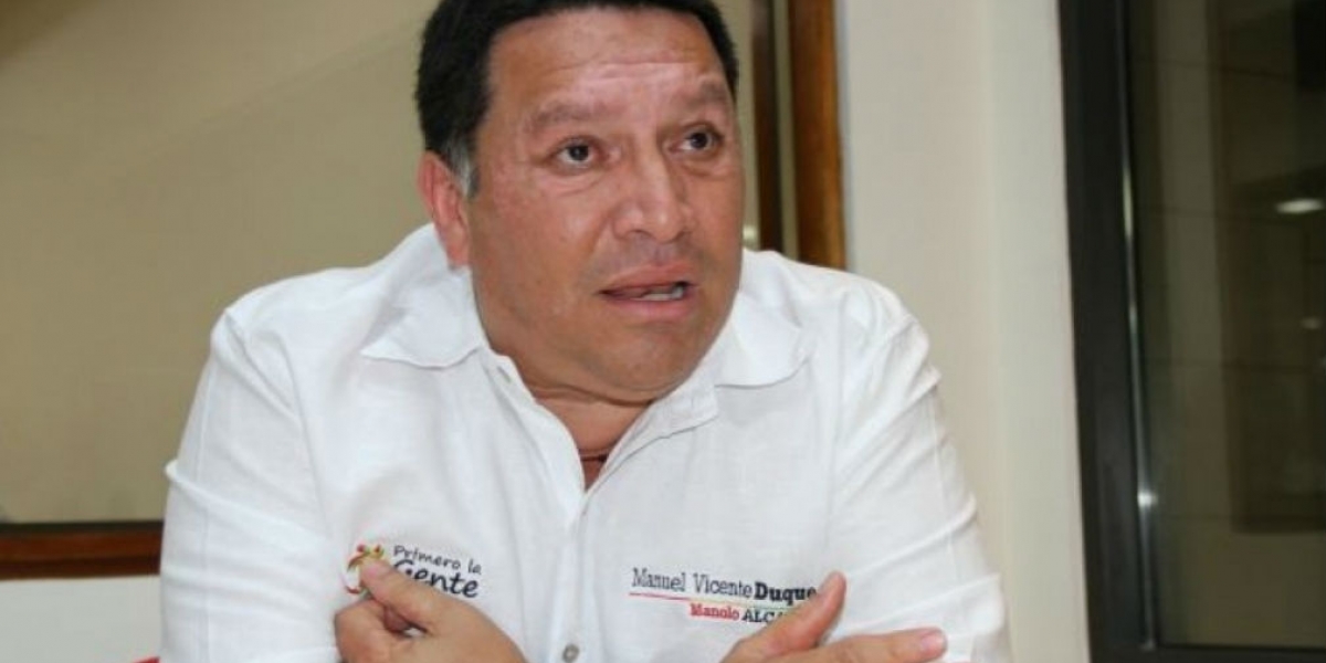El exalcalde de Cartagena, Manuel Vicente Duque Vásquez.