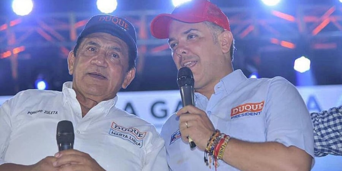 Pulzo. Poncho Zuleta e Iván Duque.