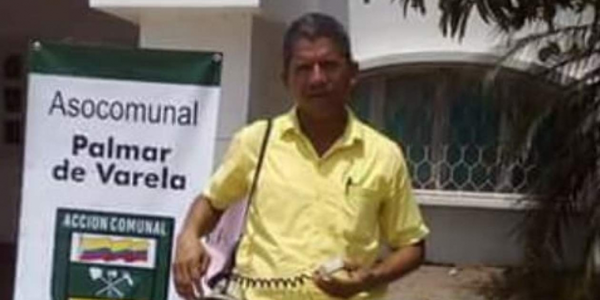 Luis Barrios Machado, presidente de Asocomunal de Palmar de Varela.