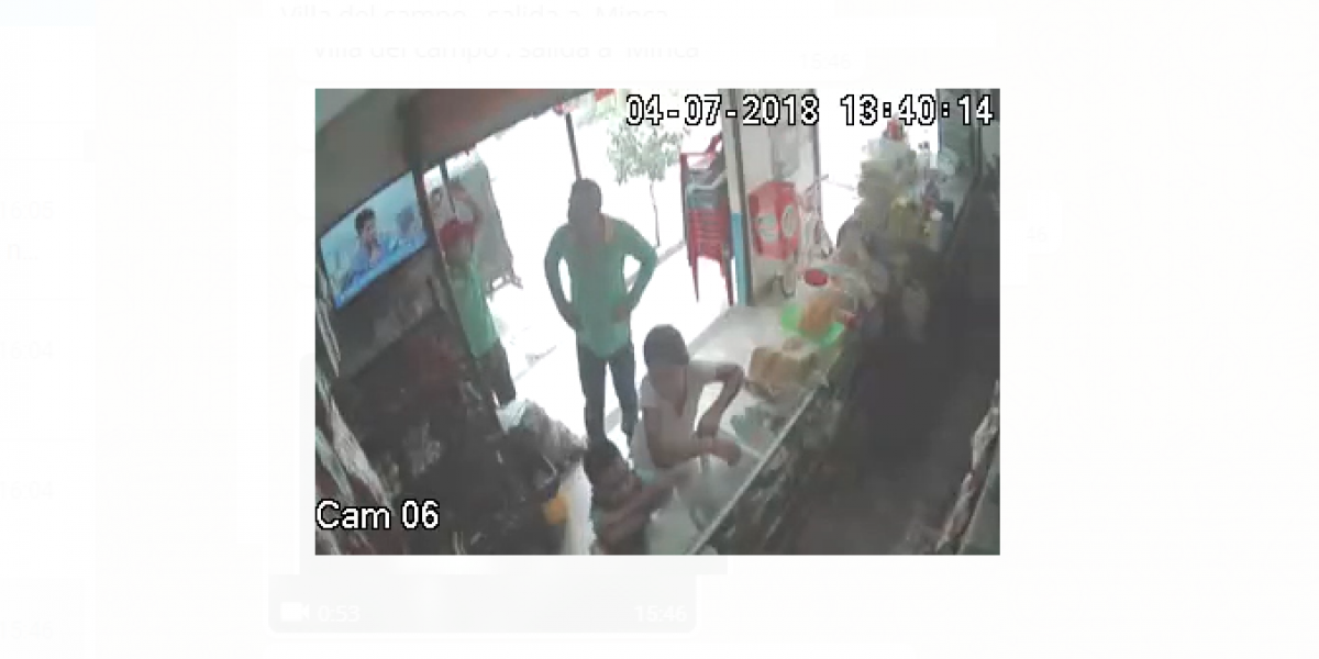Cortesía Momento del asalto que quedó grabado en video