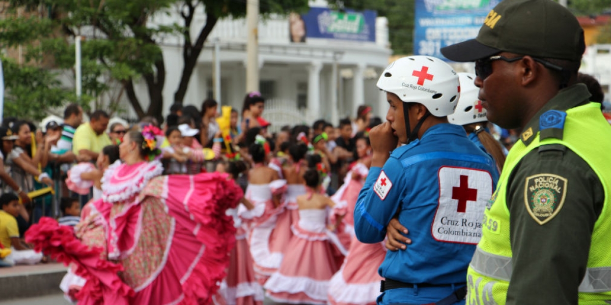 La Policía Metropolitana de Santa Marta dispuso de mil hombres para atender las Fiestas del Mar 2018.