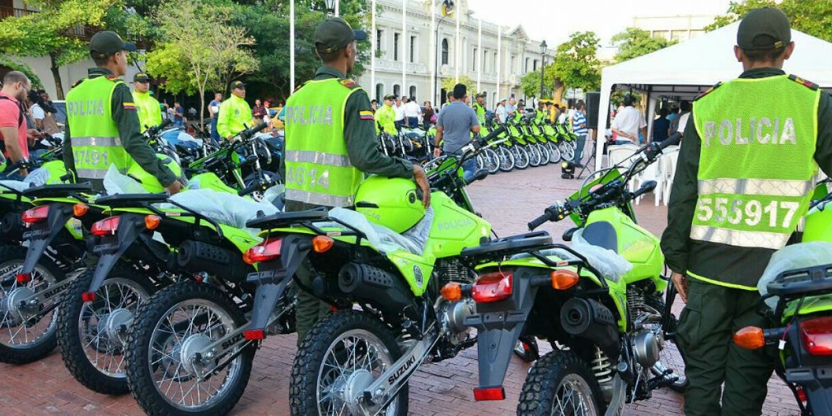Alcaldía de Santa Marta Dotación de motos para la MeSan.