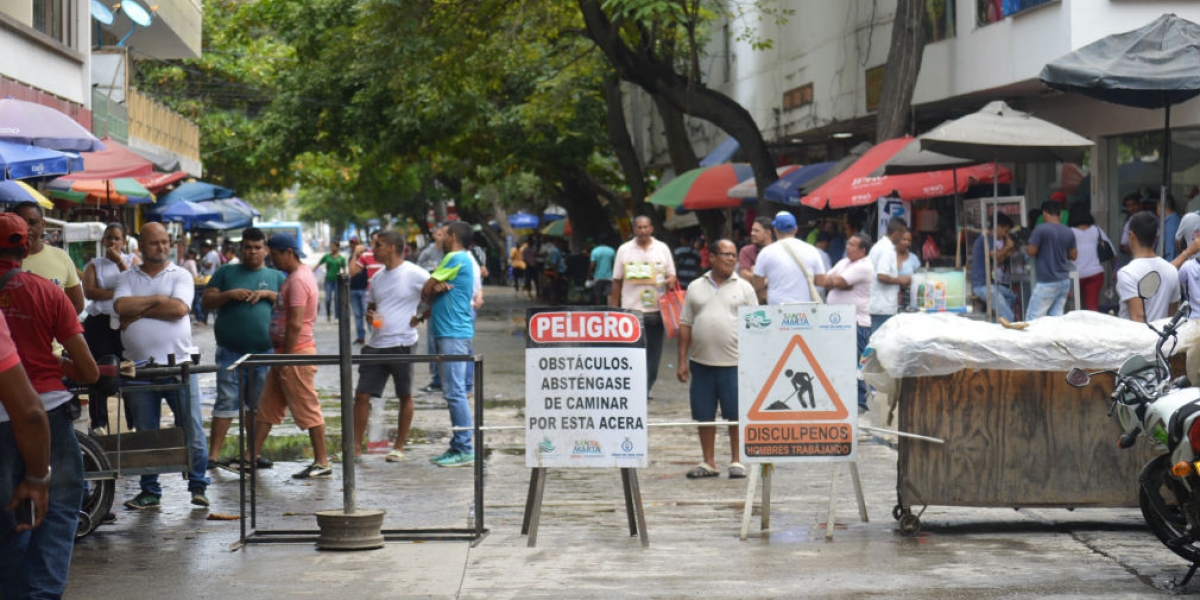 Protesta de comerciantes de San Andresito.