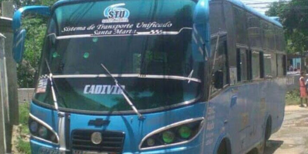 Cortesía. Bus en el que los ladrones cometieron el hurto.