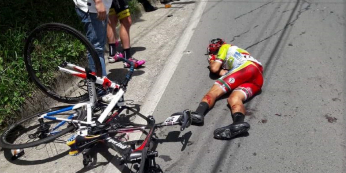 El Tiempo. Uno de los ciclistas afectados.