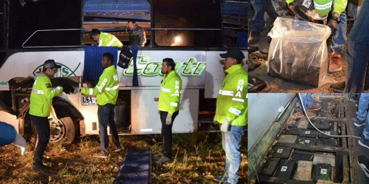  Operativos en el bus accidentado.