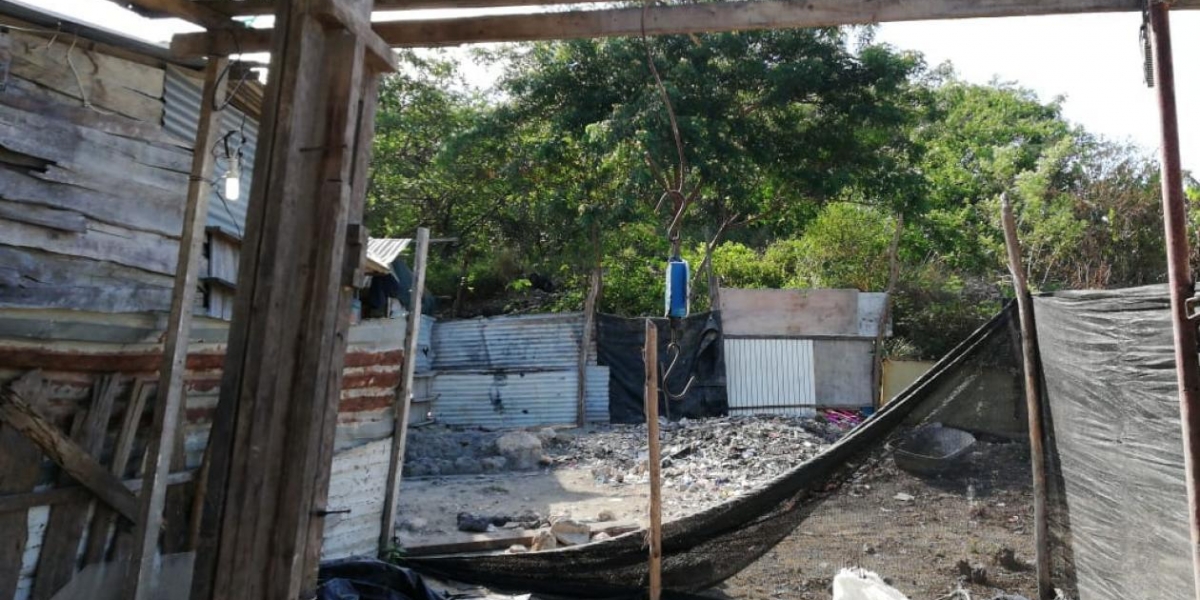 Zonacero.com Lugar donde la Fiscalía encontró los dos cuerpos.