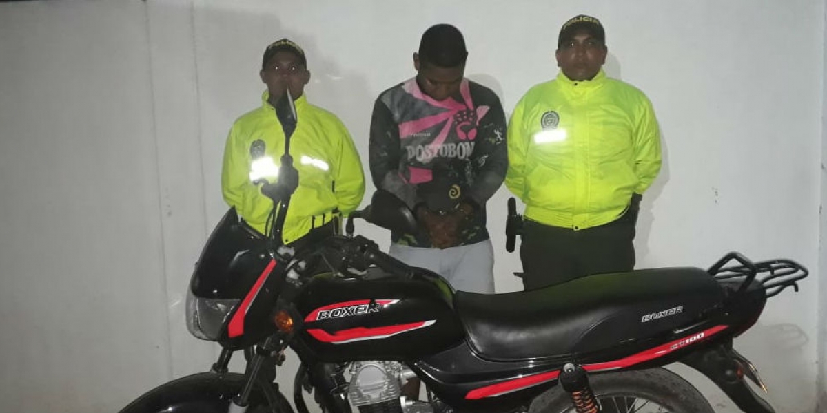 Policía de Santa Marta. Fabio José Lazcano Vega, conocido con el alias el ‘El Mago’ de las motos.
