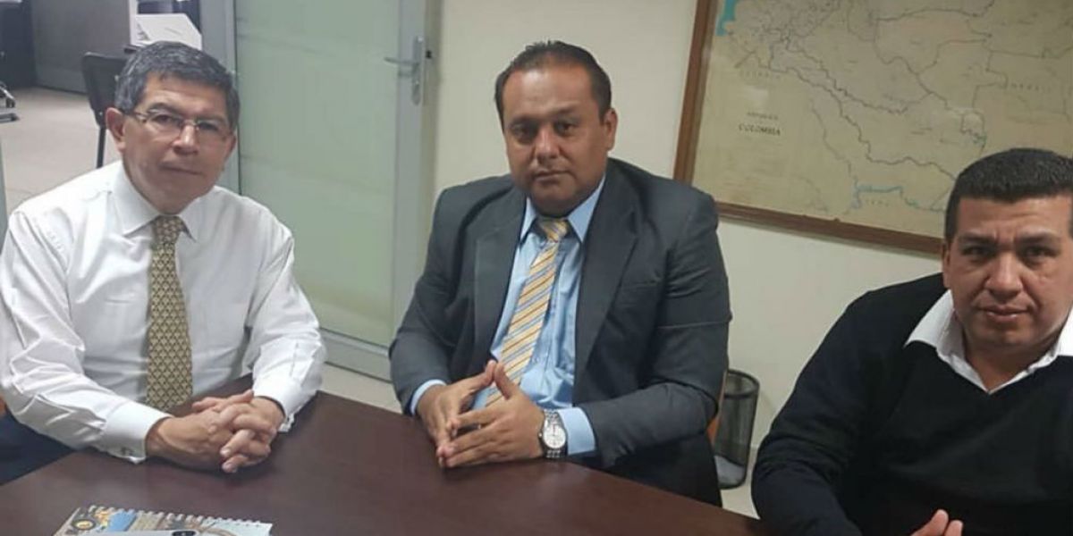 Cortesía Aspecto de la reunión desarrollada en el despacho del Minminas en Bogotá.
