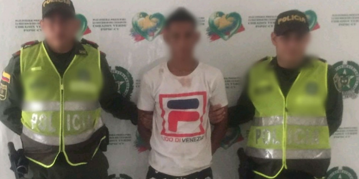 Policía del Magdalena Ciudadano venezolano capturado con droga en Guacamayal, municipio de Zona Bananera.
