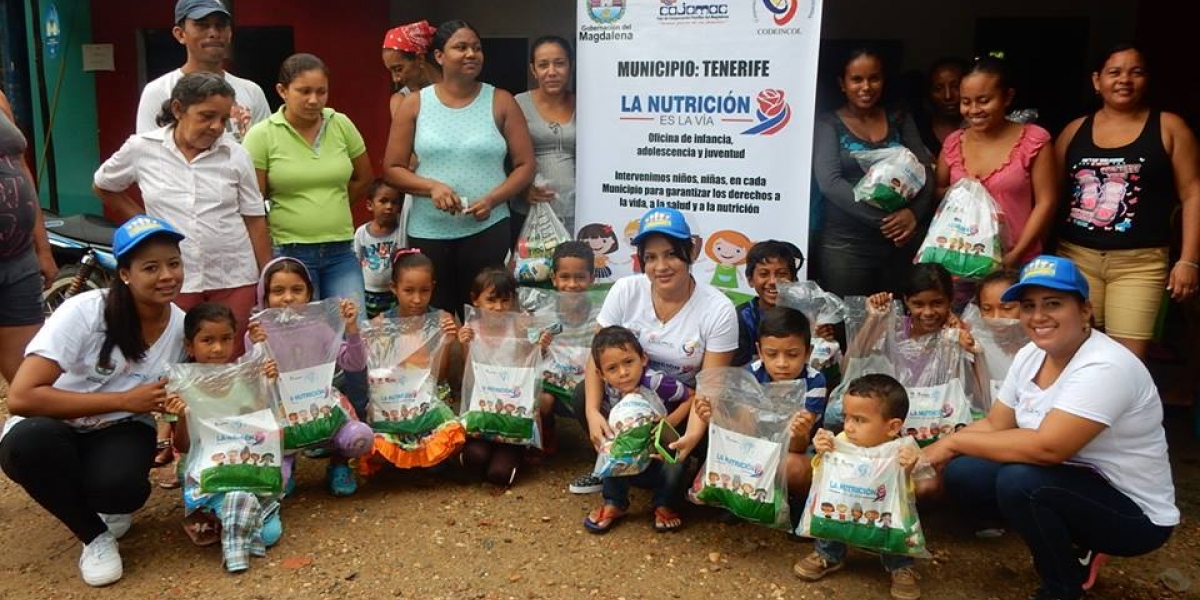 Aspecto de la entrega de los micronutrientes en Tenerife.